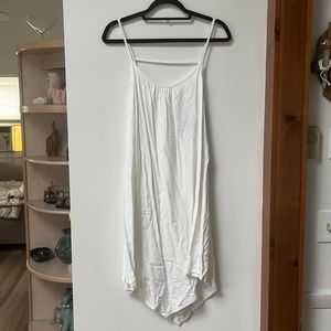 Lavish,White,Tahiti Trapeze Tank Dress,Medium,NWT